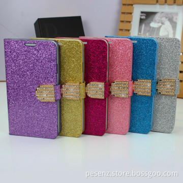 Cell Phone Case for iPhone, Luxury Diamond-Studded Case, Hard Plastic Cover